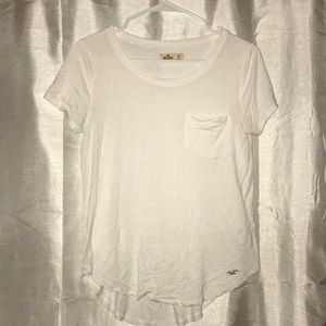 white soft hollister tee!